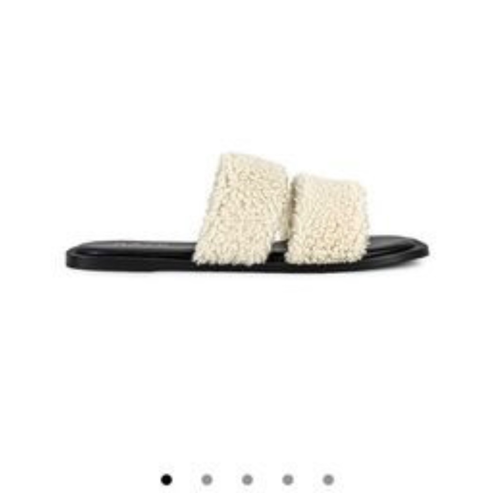 Raye Lounge Sherpa Slide Sandal Neutral